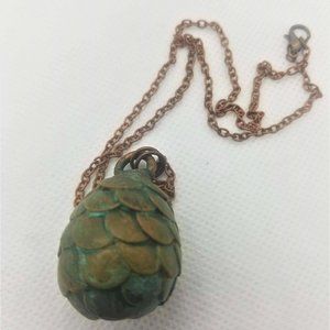 Dragon Egg Electroformed Copper Necklace